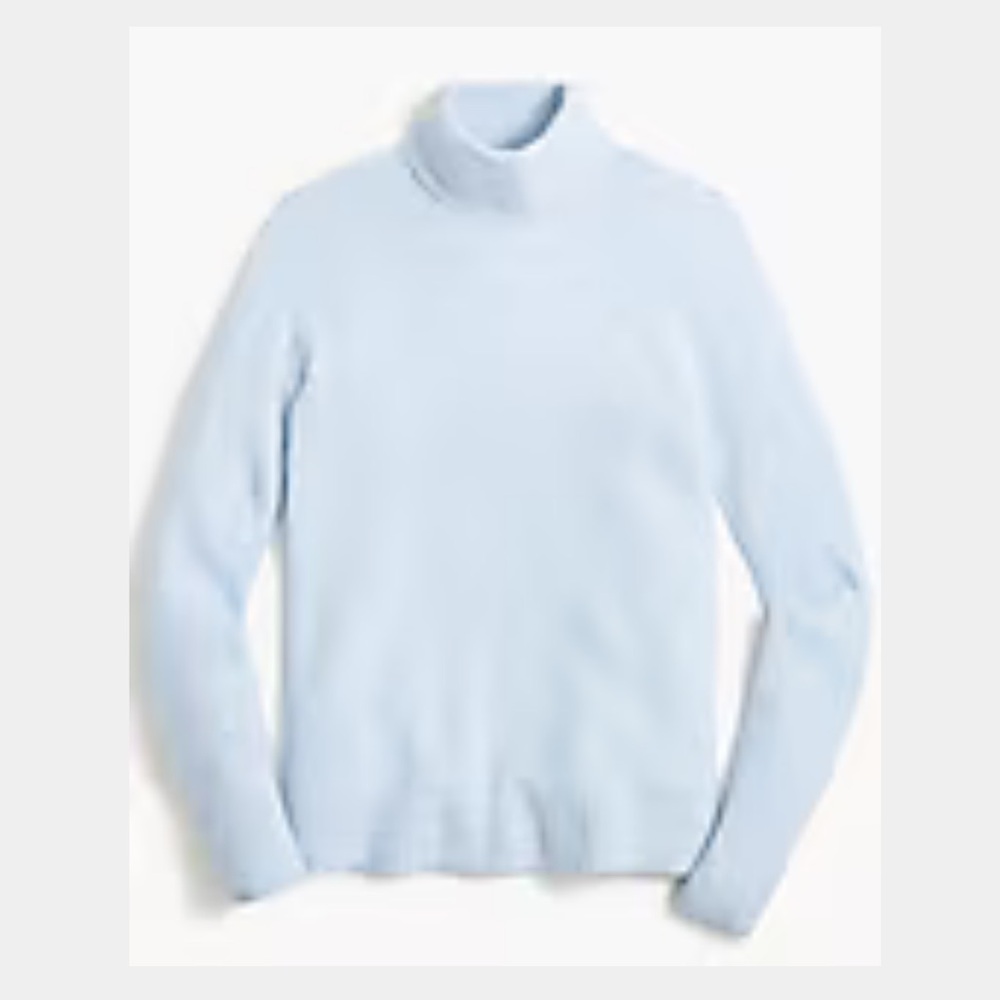 J. Crew Factory Turtleneck sweater in extra-soft yarn blue women’s size large